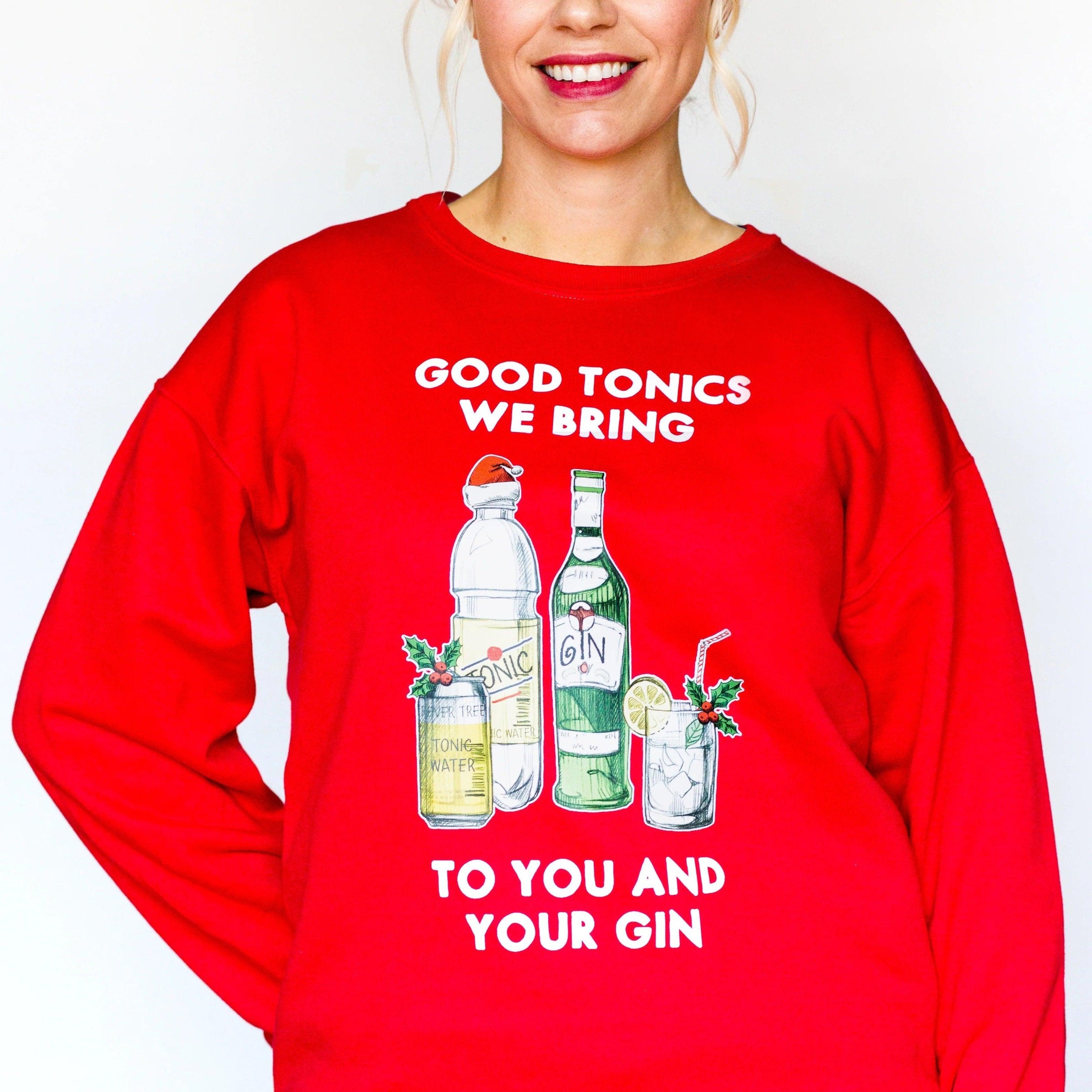Gin themed christmas best sale jumpers
