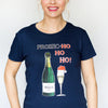 'Prosec-HoHoHo' Ladies Christmas T-Shirt