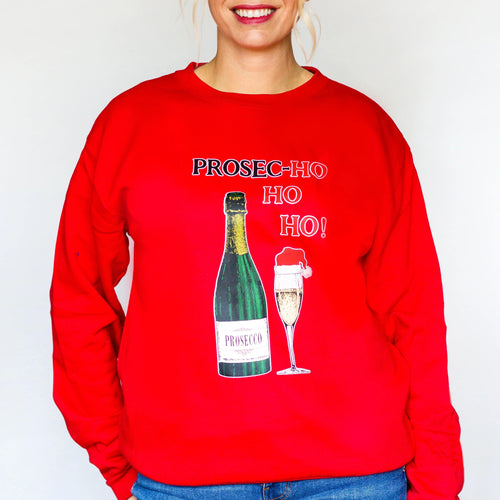 'Prosec-HoHoHo' Christmas Jumper - Of Life & Lemons®