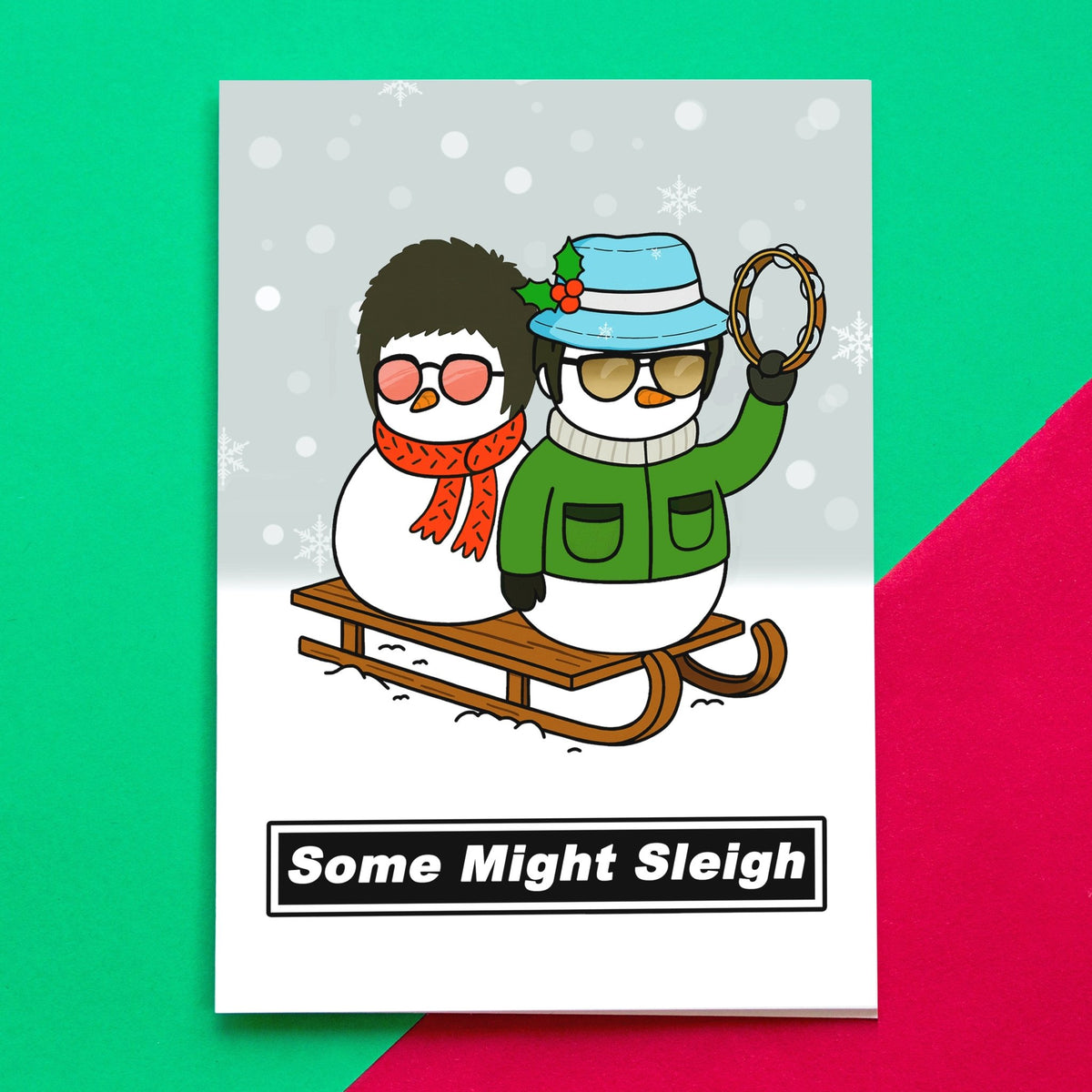 'Some Might Sleigh' Oasis Christmas Card - Of Life & Lemons®
