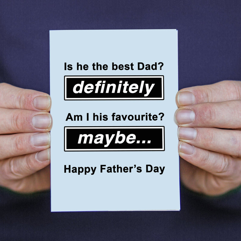 'Definitely Maybe' Oasis Father's Day Card - Of Life & Lemons®