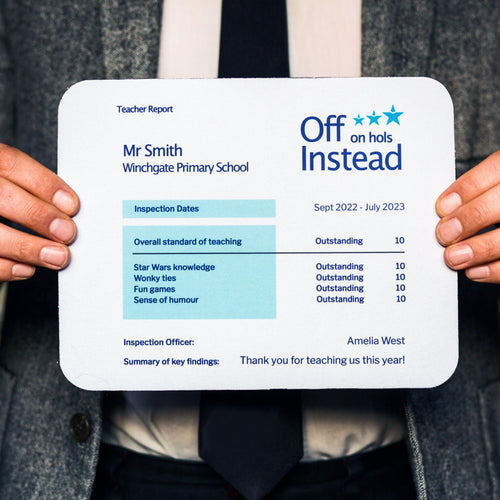 Personalised Teacher Report Mouse Mat