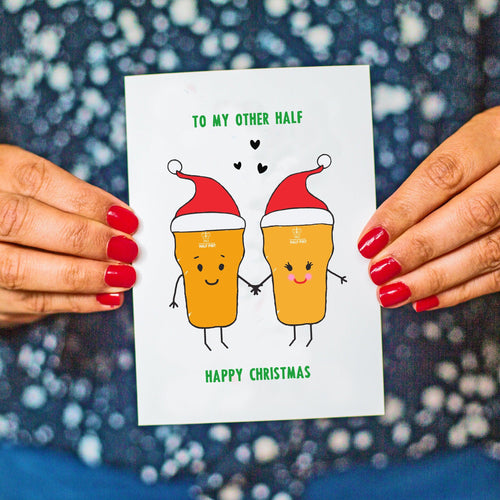 'To My Other Half' Beer Christmas Card - Of Life & Lemons®