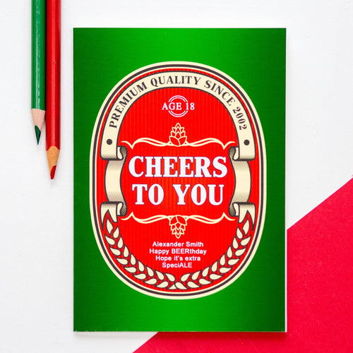 Personalised 18th Birthday Card