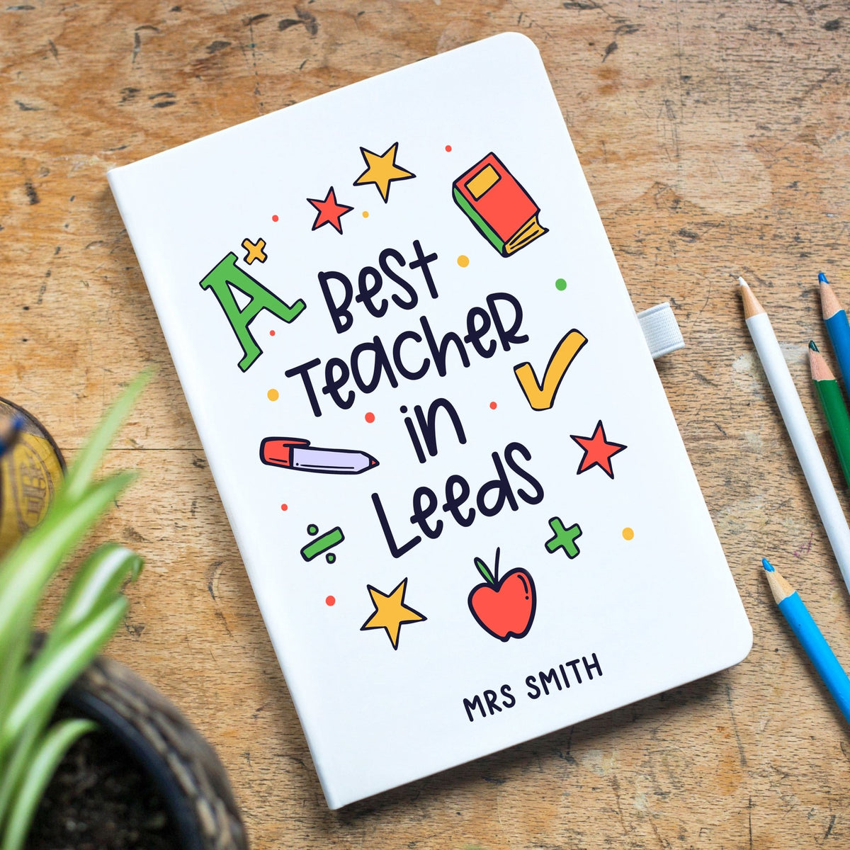 Personalised 'Best Teacher' Notebook - Of Life & Lemons®