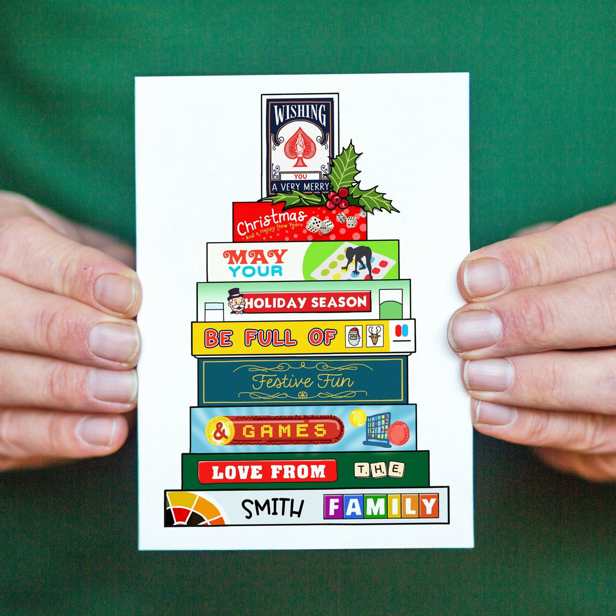 Personalised Board Games Christmas Card - Of Life & Lemons®