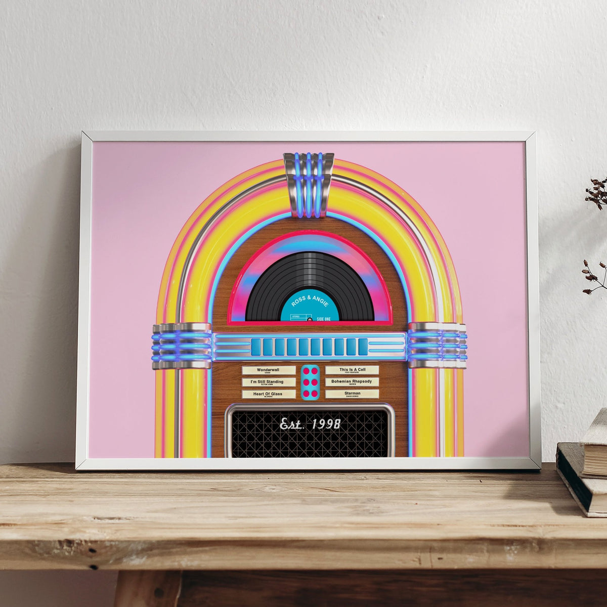 Personalised Jukebox Print - Of Life & Lemons®