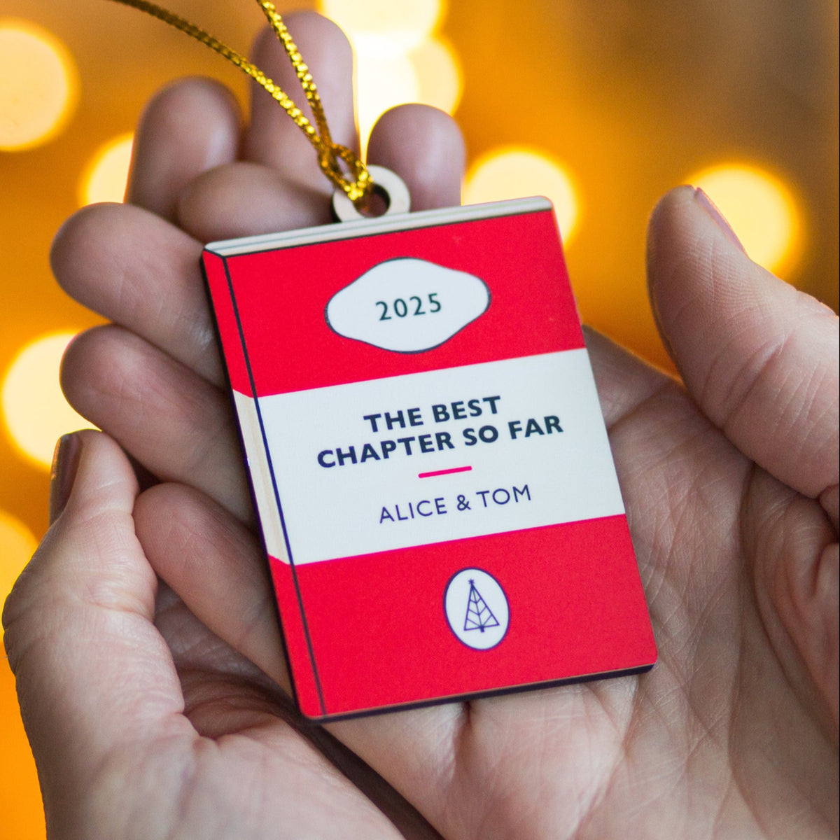 'Best Chapter' Personalised Book Bauble - Of Life & Lemons®