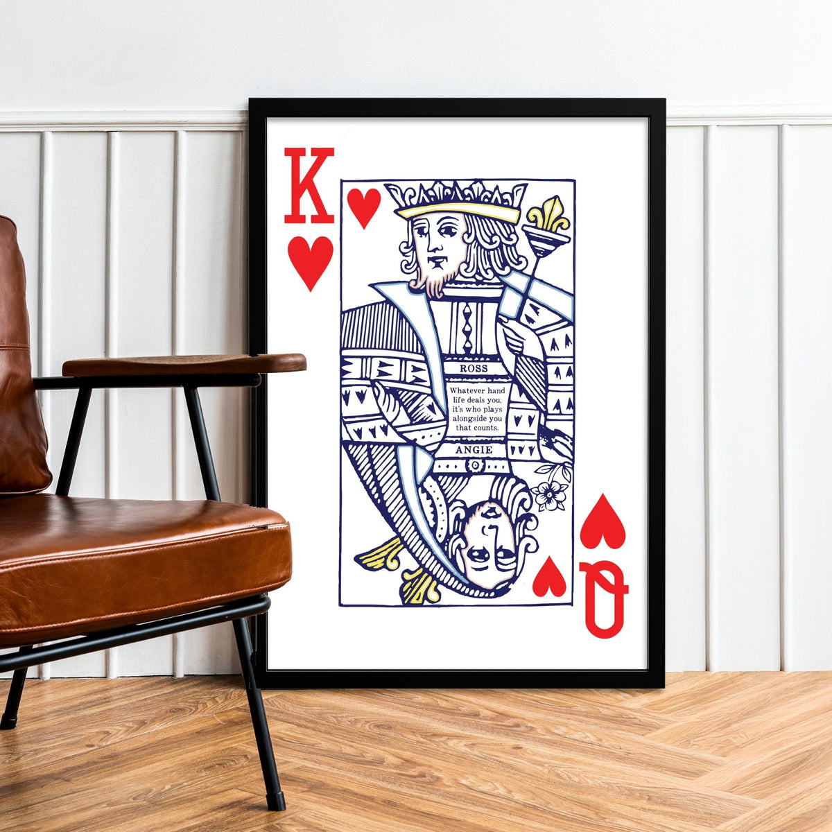 Personalised Playing Card Print for Couple - Of Life & Lemons®