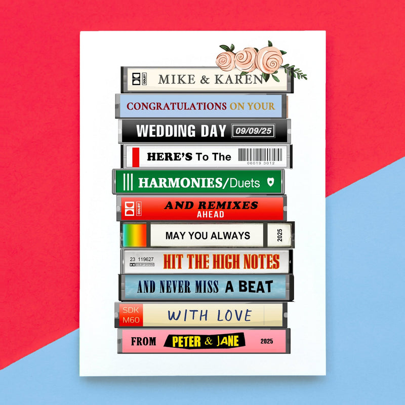 Personalised Music Wedding Card - Of Life & Lemons®