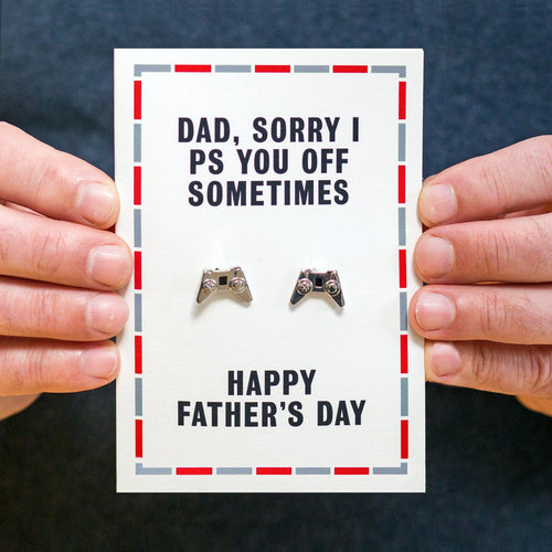 Funny Gaming Father's Day Card and Cufflinks - Of Life & Lemons®