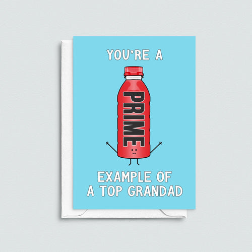 Funny Prime Hydration Card for Grandad - Of Life & Lemons®