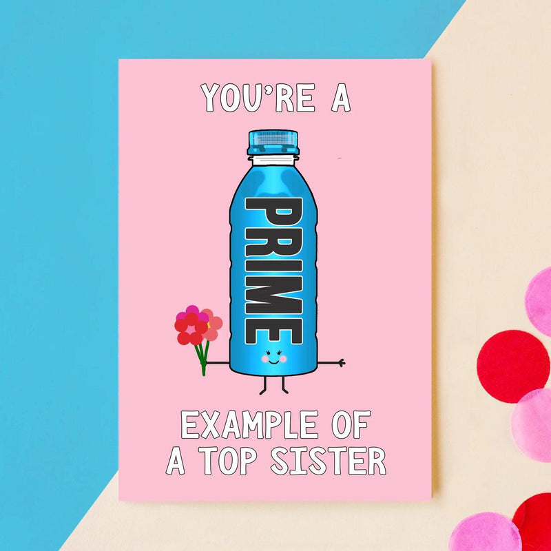 Funny Prime Hydration Card for Sister - Of Life & Lemons®