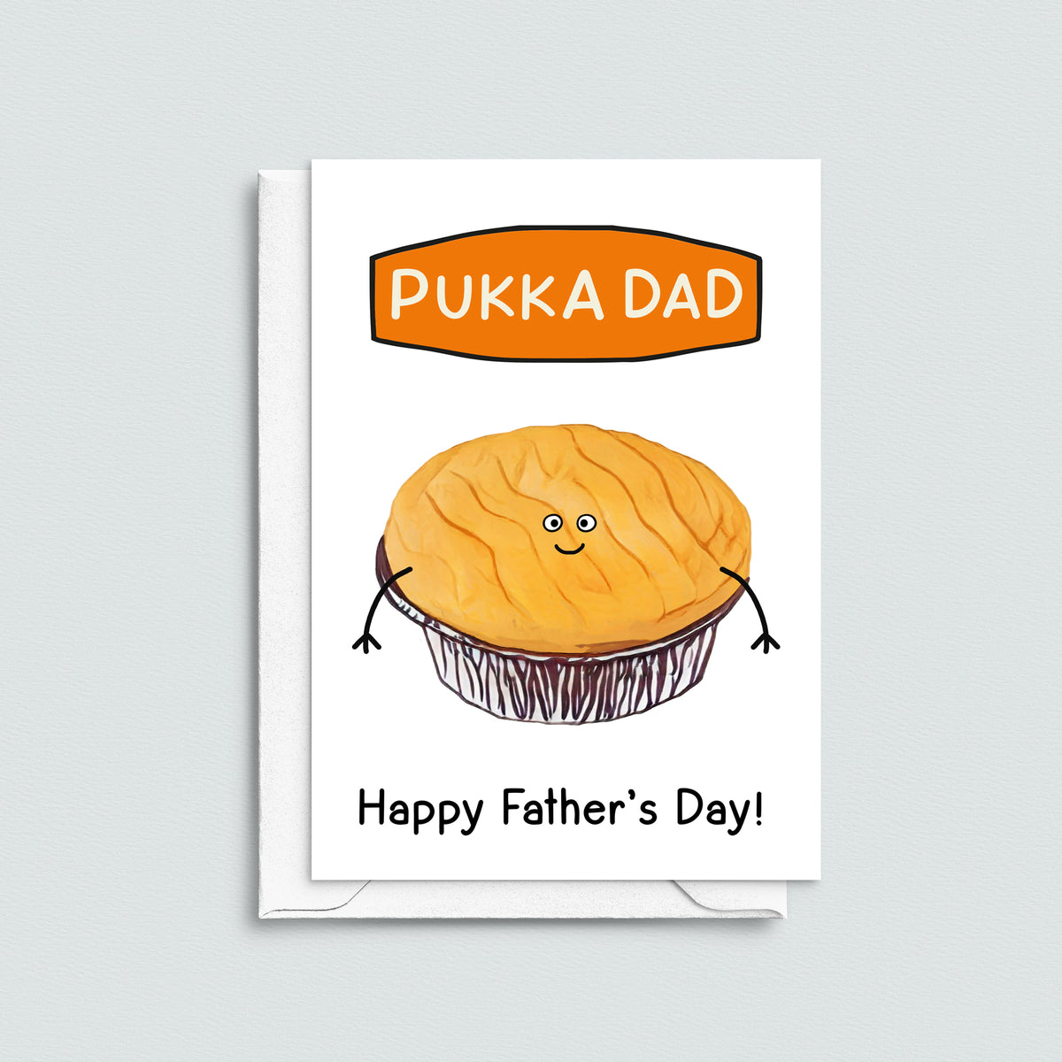 wish a pie loving dad a happy father's day with this pie themed card by of life and lemons