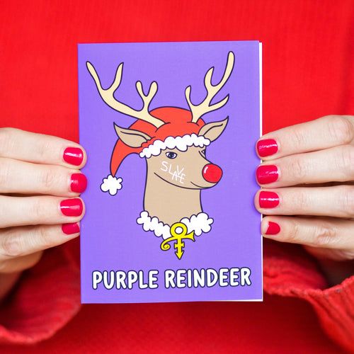 'Purple Reindeer' Prince Christmas Card - Of Life & Lemons®