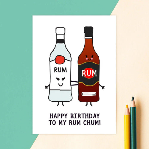 'Rum Chums' Birthday Card - Of Life & Lemons®