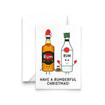 Funny Rum Christmas Card