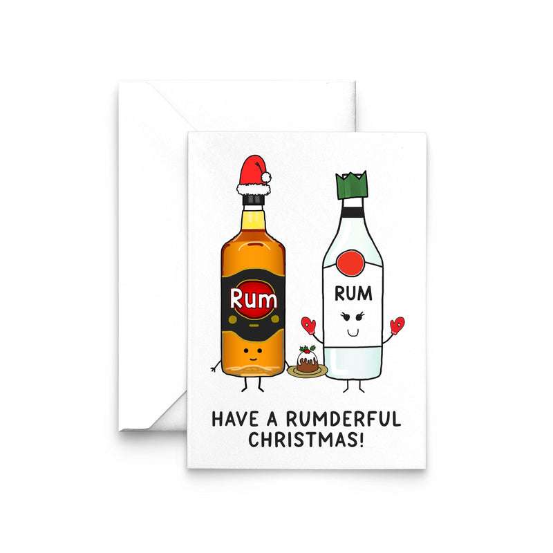 Rum themed christmas card