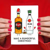 Funny Rum Christmas Card