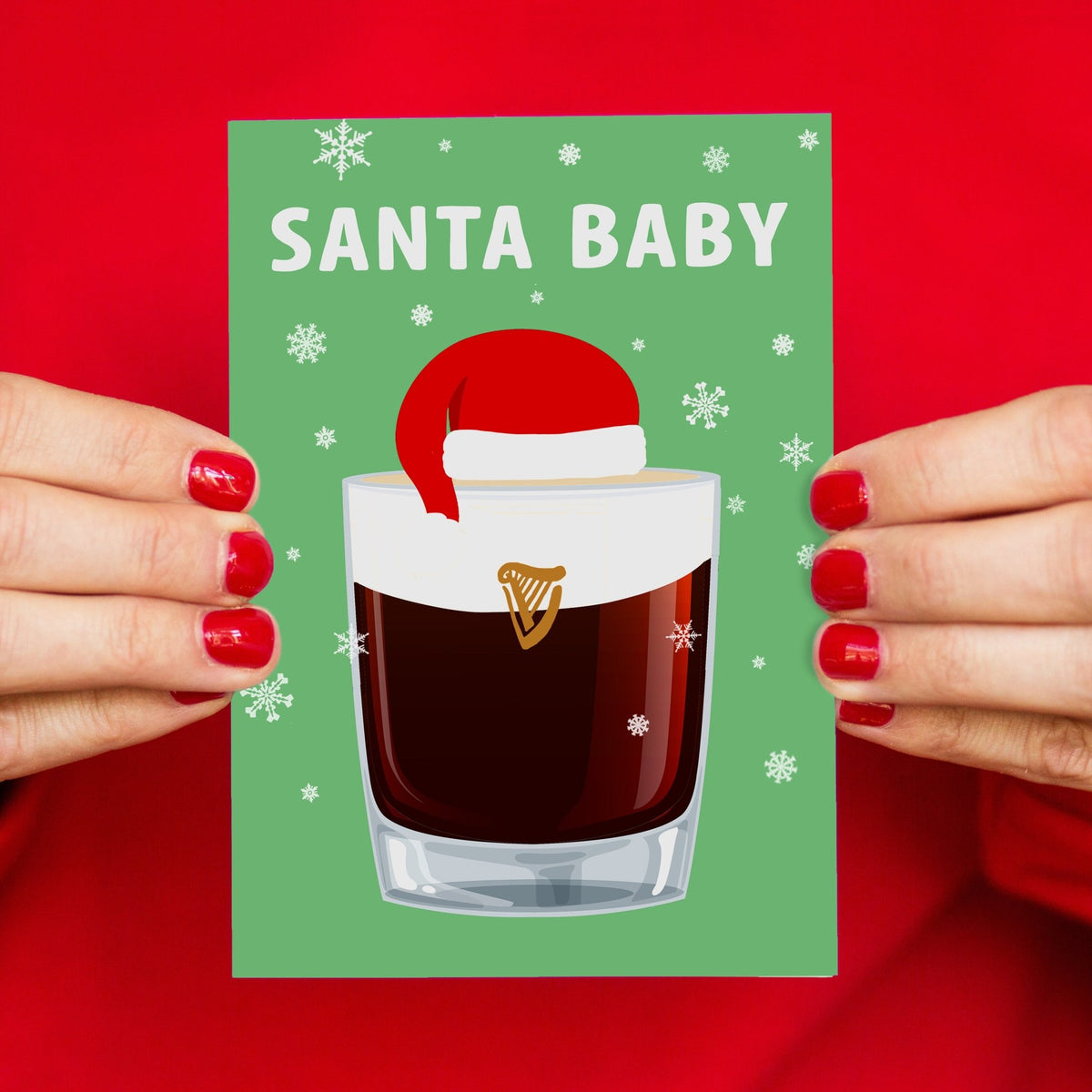 Funny Baby Guinness Christmas Card - Of Life & Lemons®