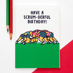 Funny Rugby Birthday Card