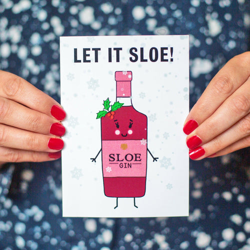 'Let It Sloe' Gin Christmas Card - Of Life & Lemons®