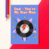 Retro Bowie Style Father's Day Card