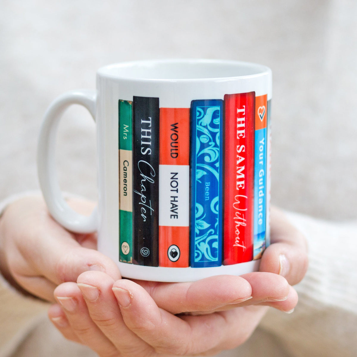 a thank you teacher gift of a customised mug 