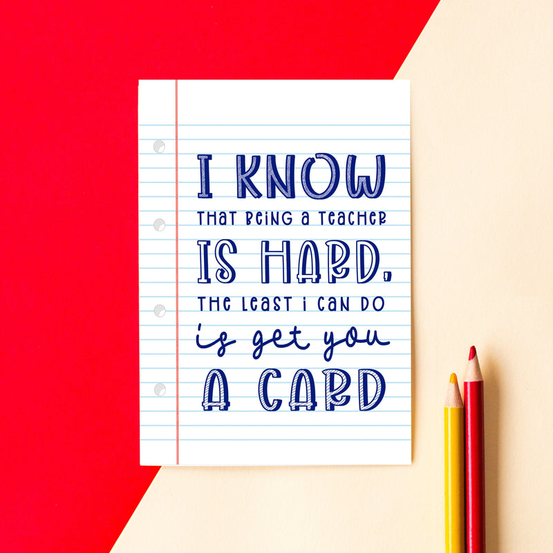 Funny End of Term Card for Teacher