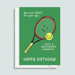 Funny Tennis Birthday Card