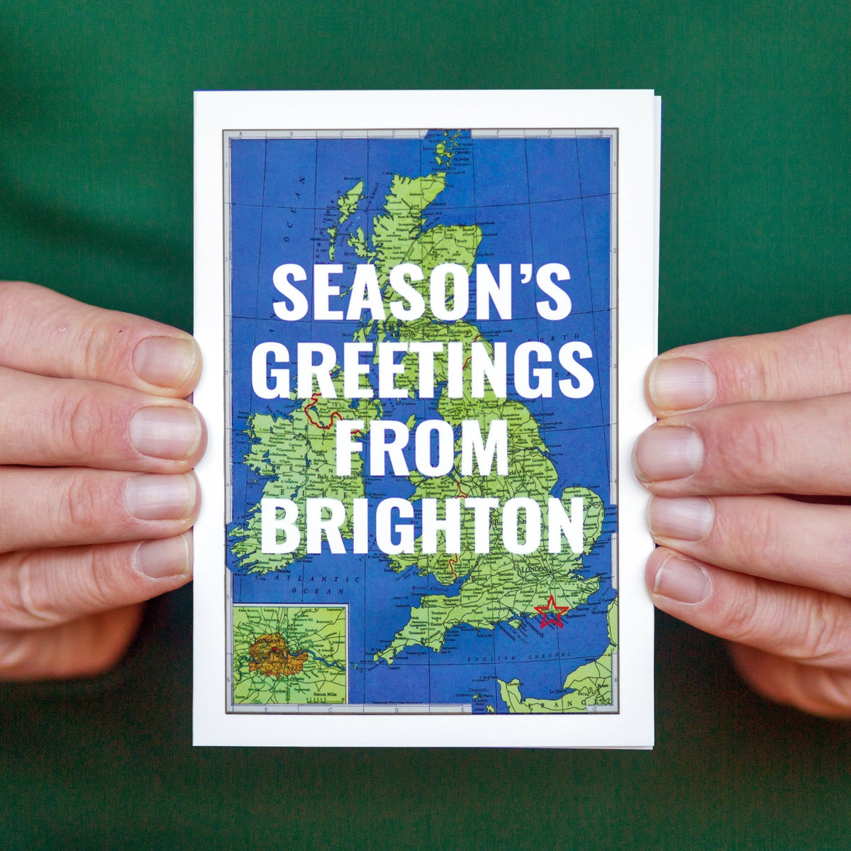 Personalised UK Map Christmas Cards - Of Life & Lemons®