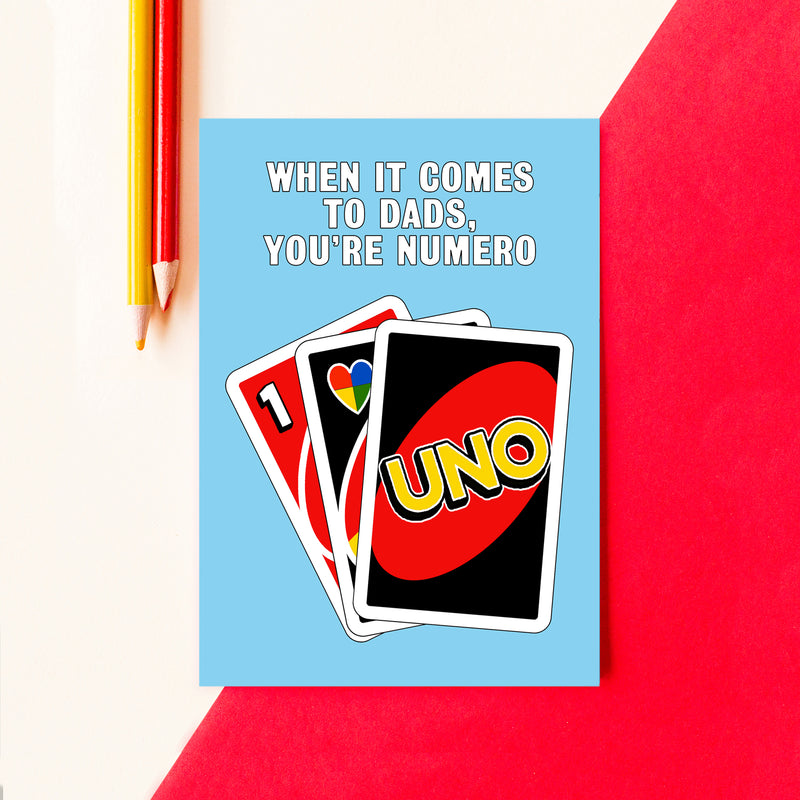 Funny Uno Card For Dad