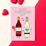 'Happy ValentWINE's Day' Funny Wine Valentine's Card