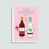 'Happy ValentWINE's Day' Funny Wine Valentine's Card - Of Life & Lemons®