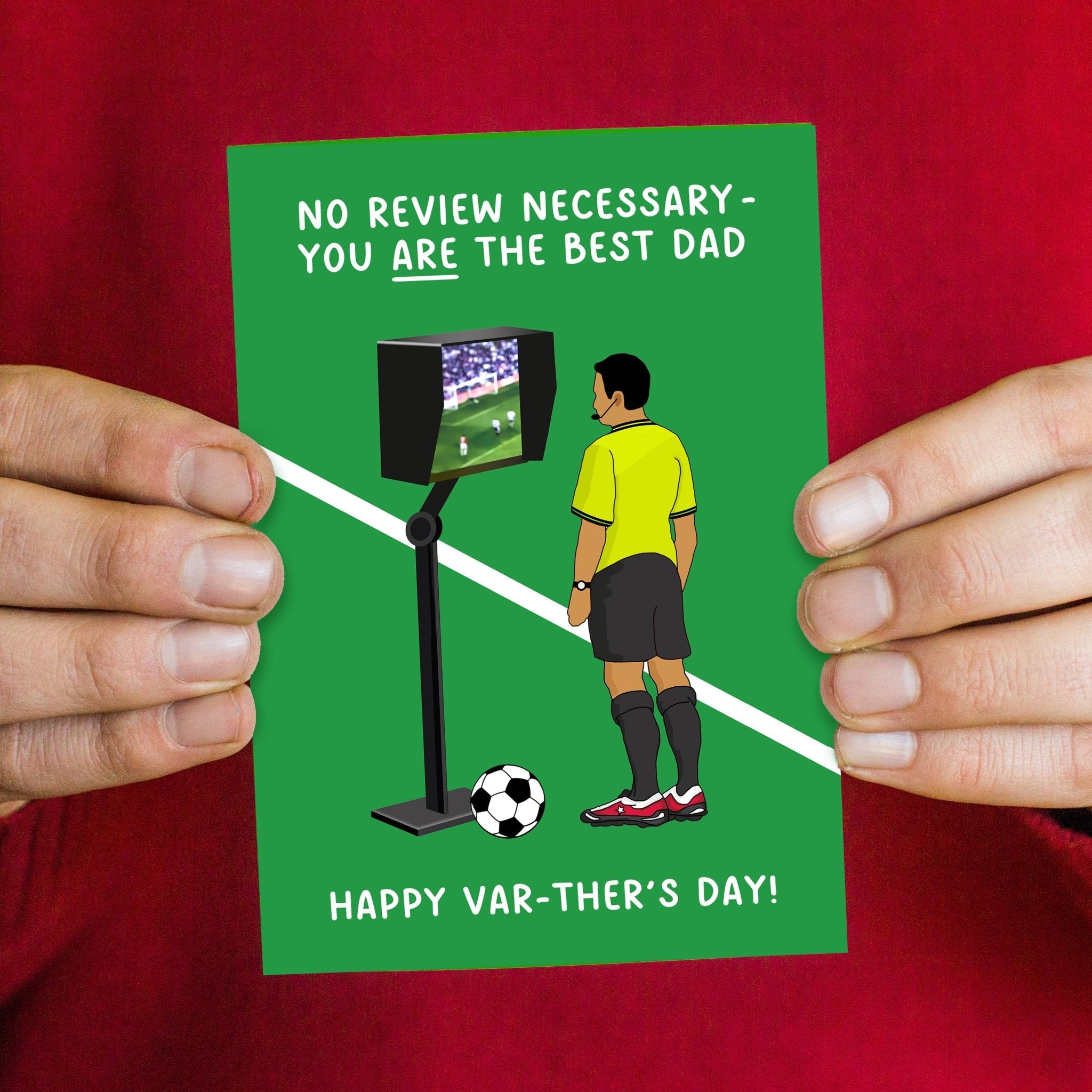 Funny VAR Football Themed Father's Day Card – Of Life & Lemons®