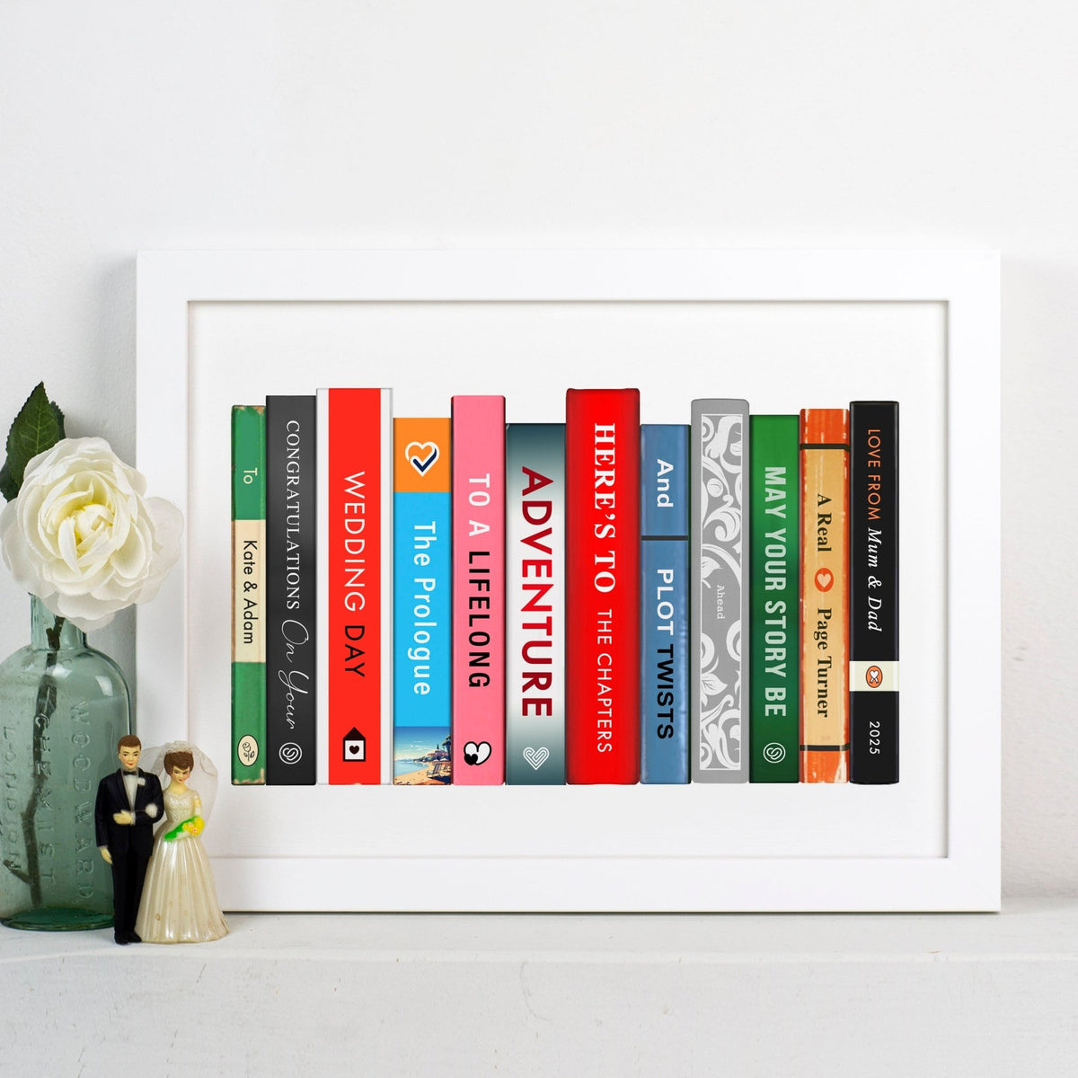 Personalised Books Wedding Print - Of Life & Lemons®