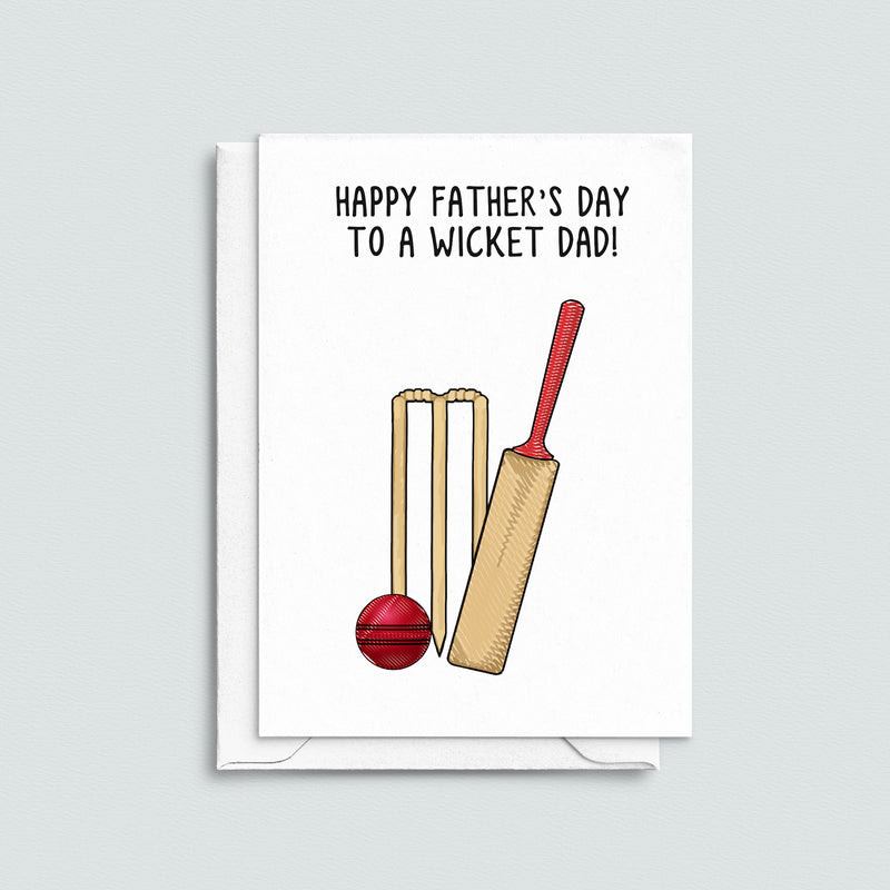 Funny Cricket Father's Day Card