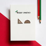 'Merry XMaths' Christmas Card and Cufflinks - Of Life & Lemons®