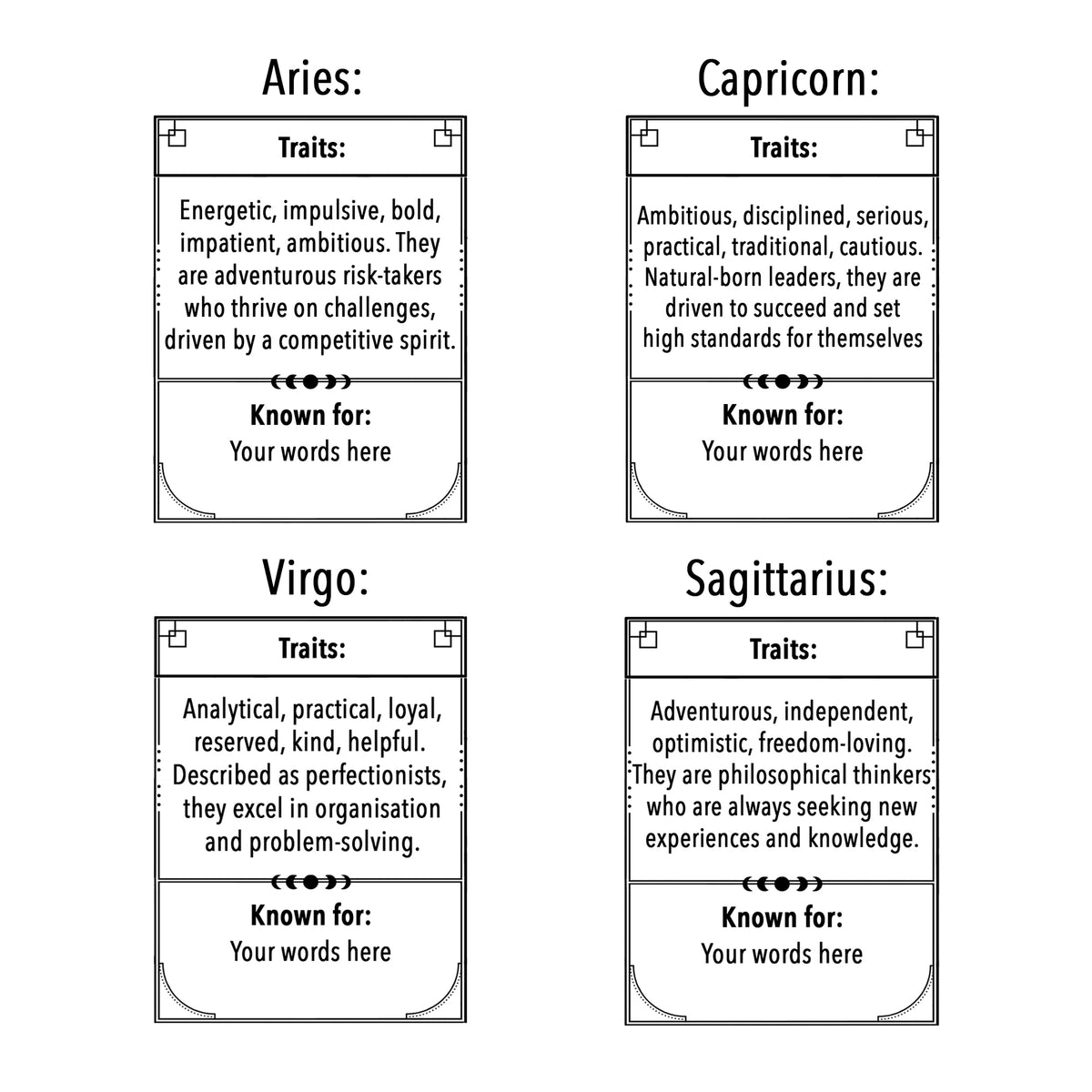 Personalised Zodiac Star Sign Mug - Of Life & Lemons®