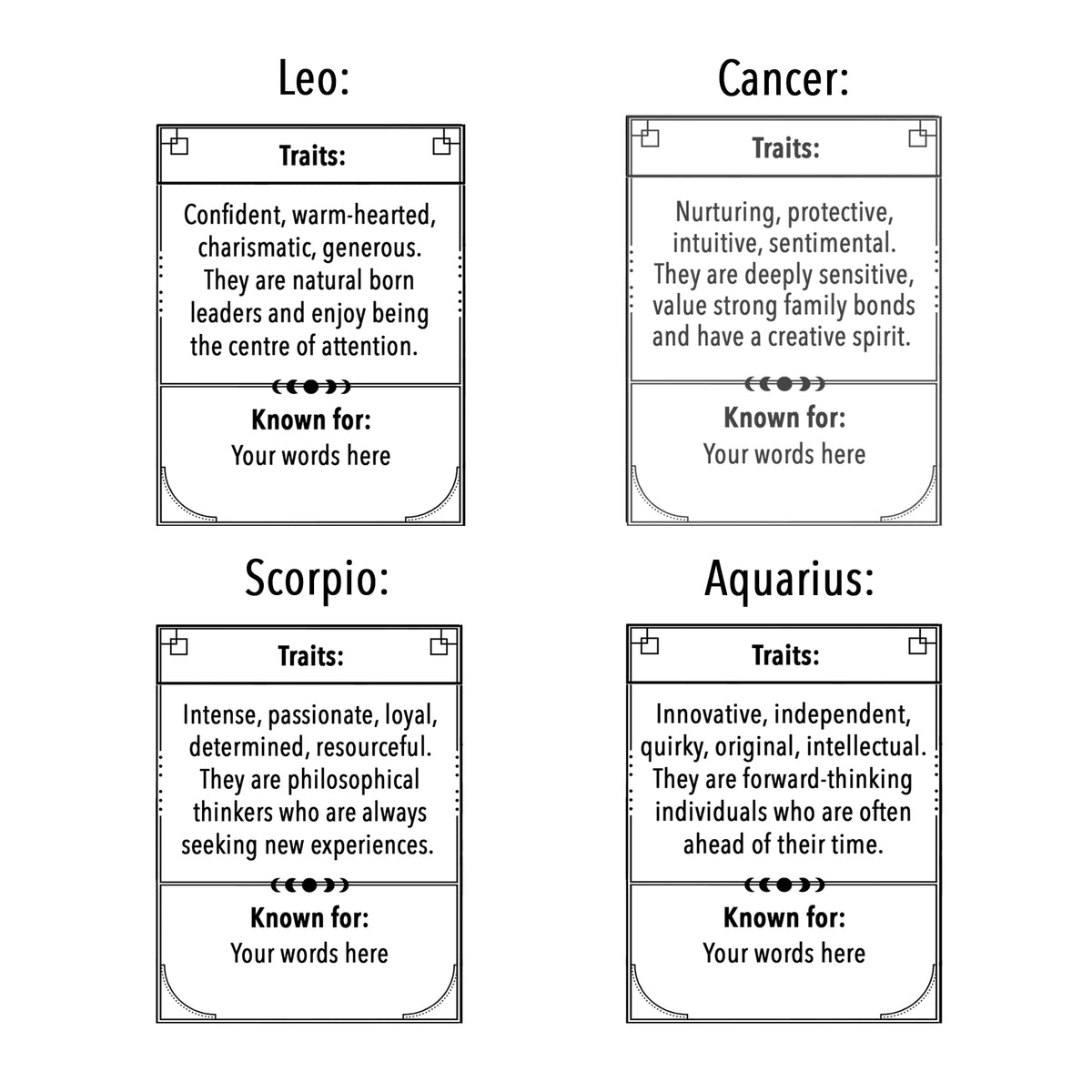 Personalised Zodiac Star Sign Mug - Of Life & Lemons®