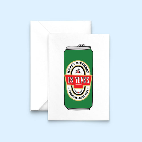 Beer 18th Birthday Card Birthday Cards Of Life & Lemons 