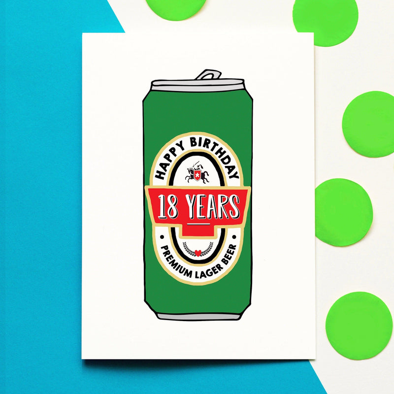 Beer 18th Birthday Card Birthday Cards Of Life & Lemons 