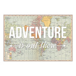 'Adventure Is Out There' World Map Print Map Prints Of Life & Lemons 