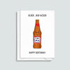 'Older but Wiser' Funny Beer Birthday Card