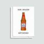 'Older but Wiser' Funny Beer Birthday Card - Of Life & Lemons®