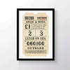 Vintage Personalised Bus Ticket Print Personalised Prints Of Life & Lemons 