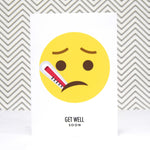 Emoji 'Get Well Soon' Card General cards Of Life & Lemons 