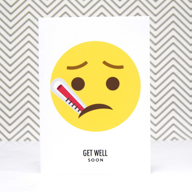Emoji 'Get Well Soon' Card General cards Of Life & Lemons 