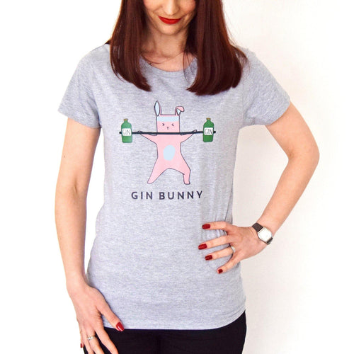 'Gin Bunny' Women's T-Shirt T-Shirt Of Life & Lemons 