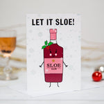 'Let It Sloe' Gin Christmas Card Christmas Cards Of Life & Lemons 